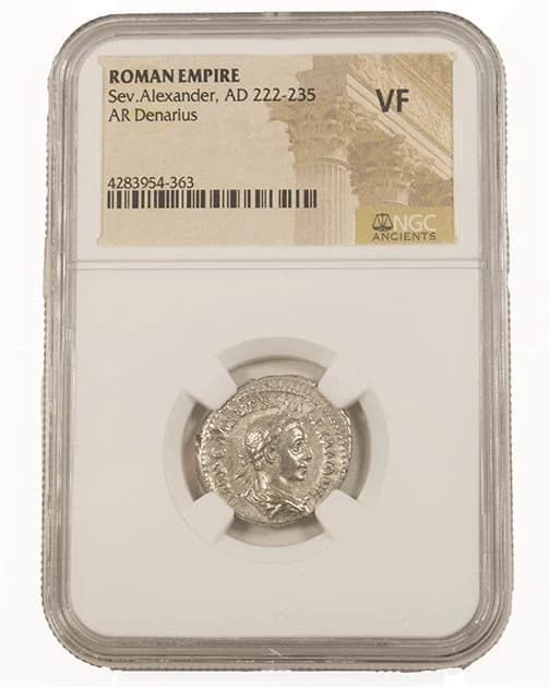 NGC-Certified Roman Coin: Severus Alexander, Denarius, Grade VF - Image 2
