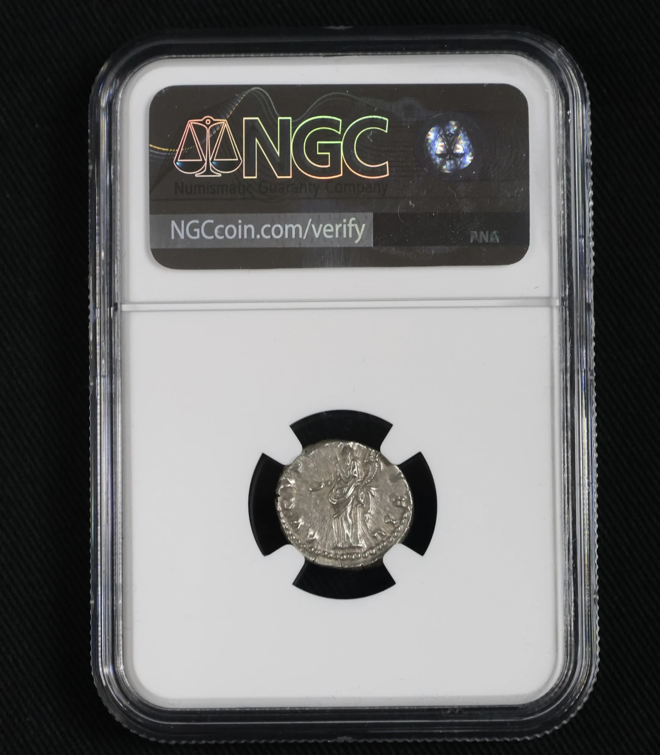 NGC-Certified Roman Coin: Faustina Jr., Denarius, Grade CH-XF - Image 2