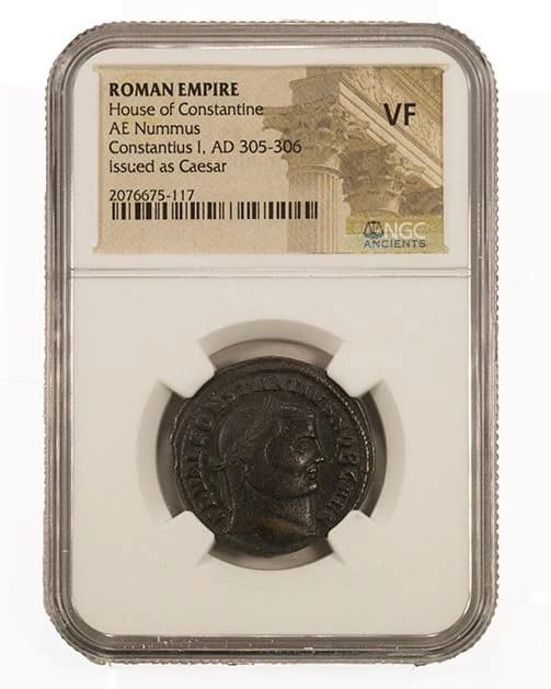 NGC-Certified Roman Coin: CONSTIUS1ST(AE1), Grade VF - Image 2