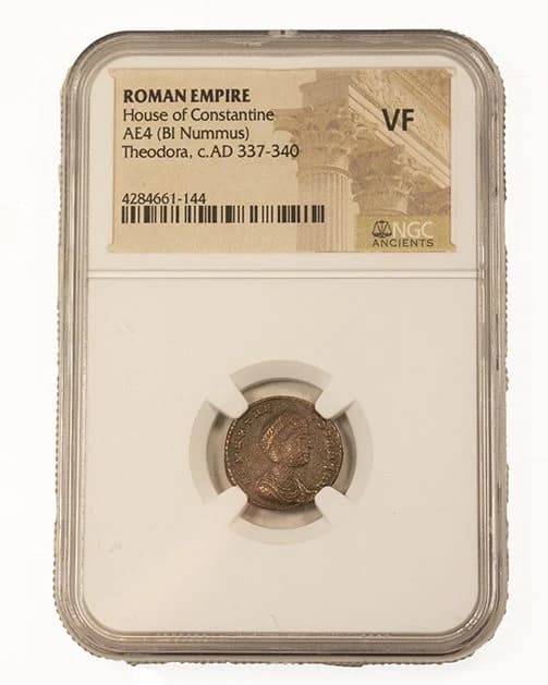 NGC-Certified Roman Coin: Theodora, AE4, Grade VF - Image 2