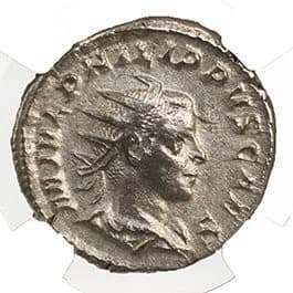 NGC-Certified Roman Coin: PHILIP2ND(AR), Grade XF - Image 3