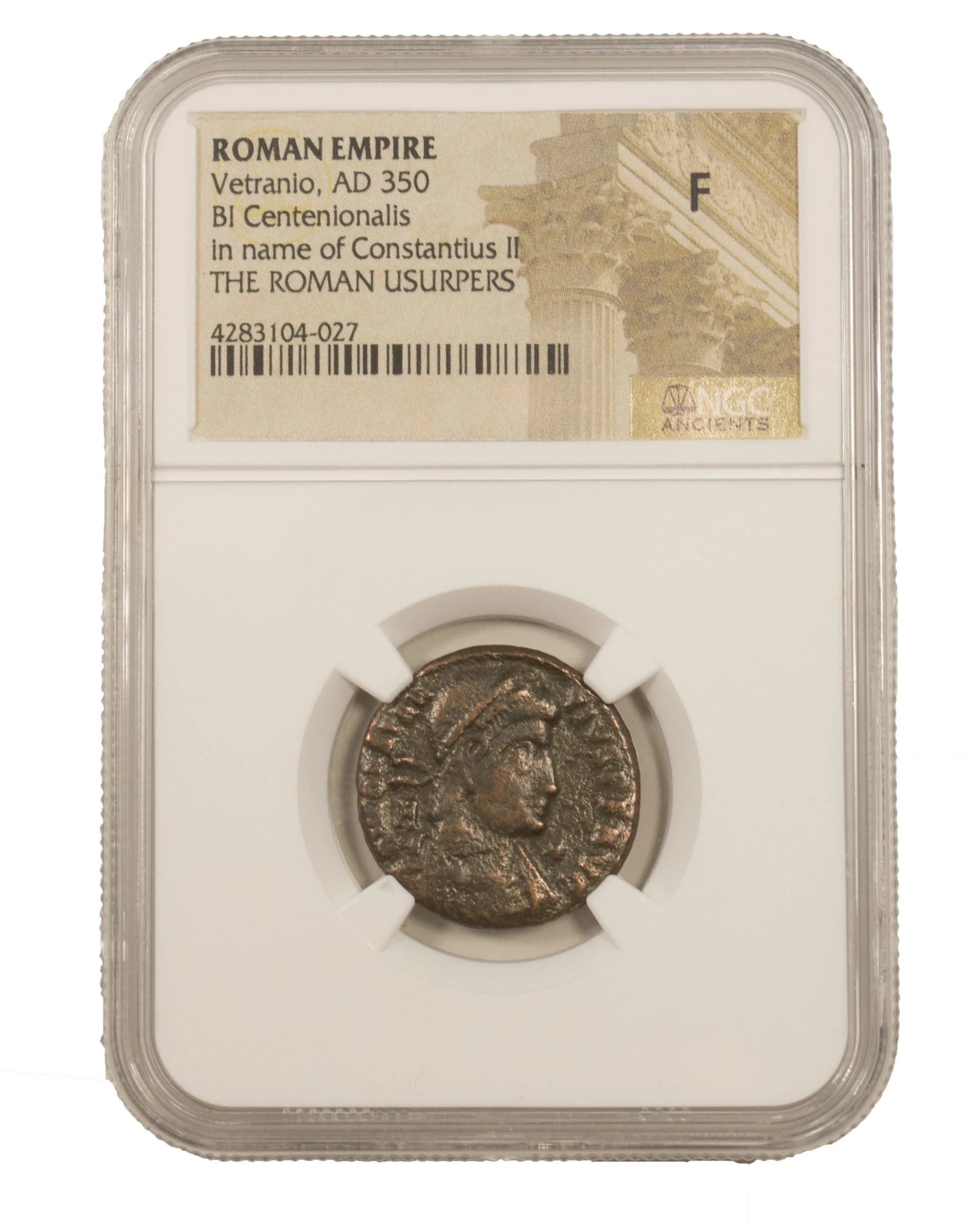 NGC-Certified Roman Coin: Vetranio, AE2/3, Grade F - Image 2