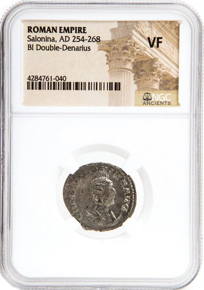 NGC-Certified Roman Coin: Salonina, Ag ANT, Grade VF - Image 2