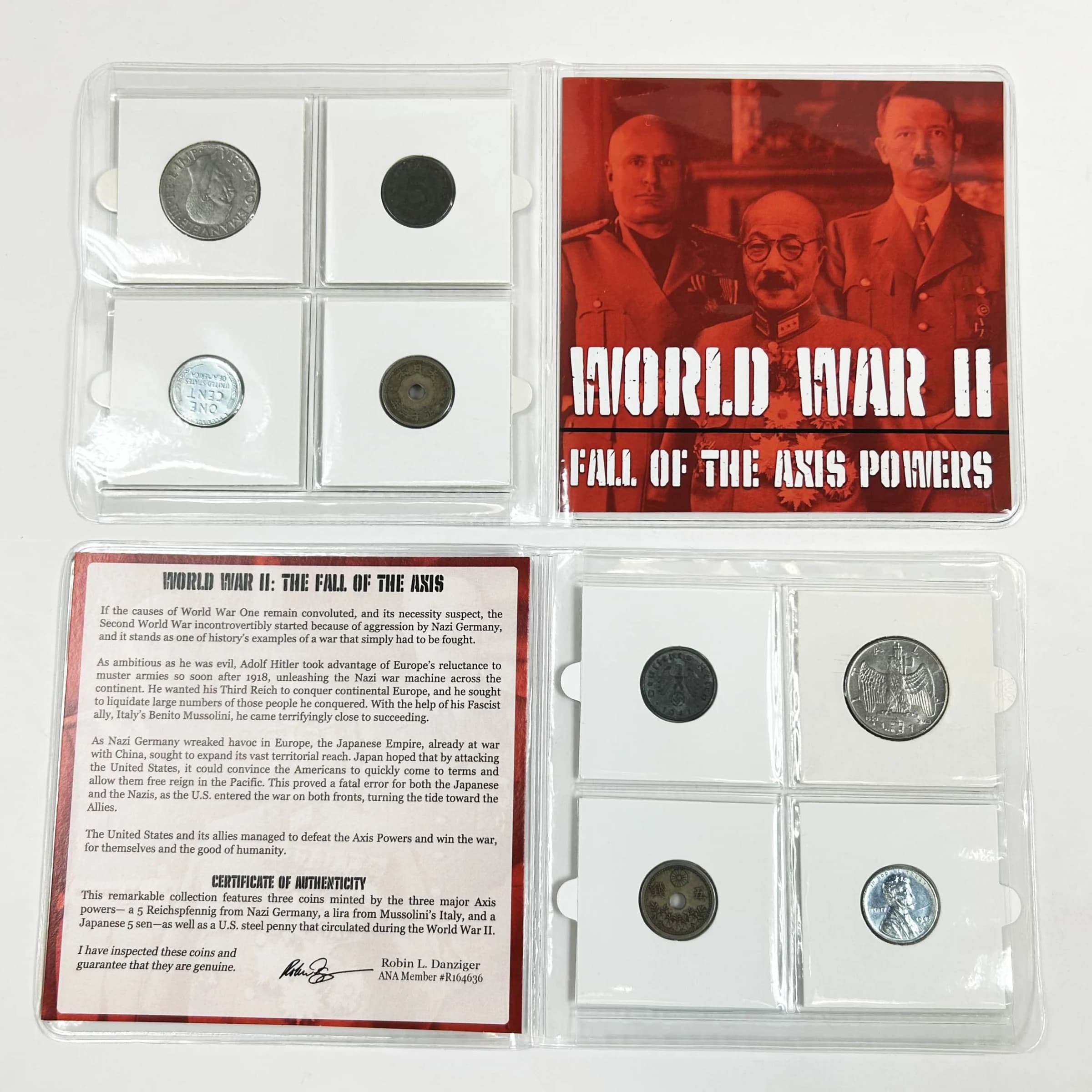 World War II: The Axis Powers Four Coin Collection in (Mini Album)(C) - Image 2