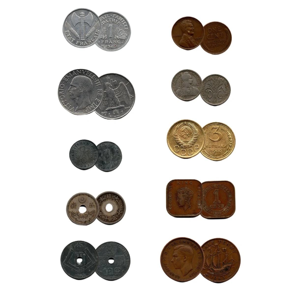 Second World War: Triumph & Tragedy (10 Historical Coins) - Image 2