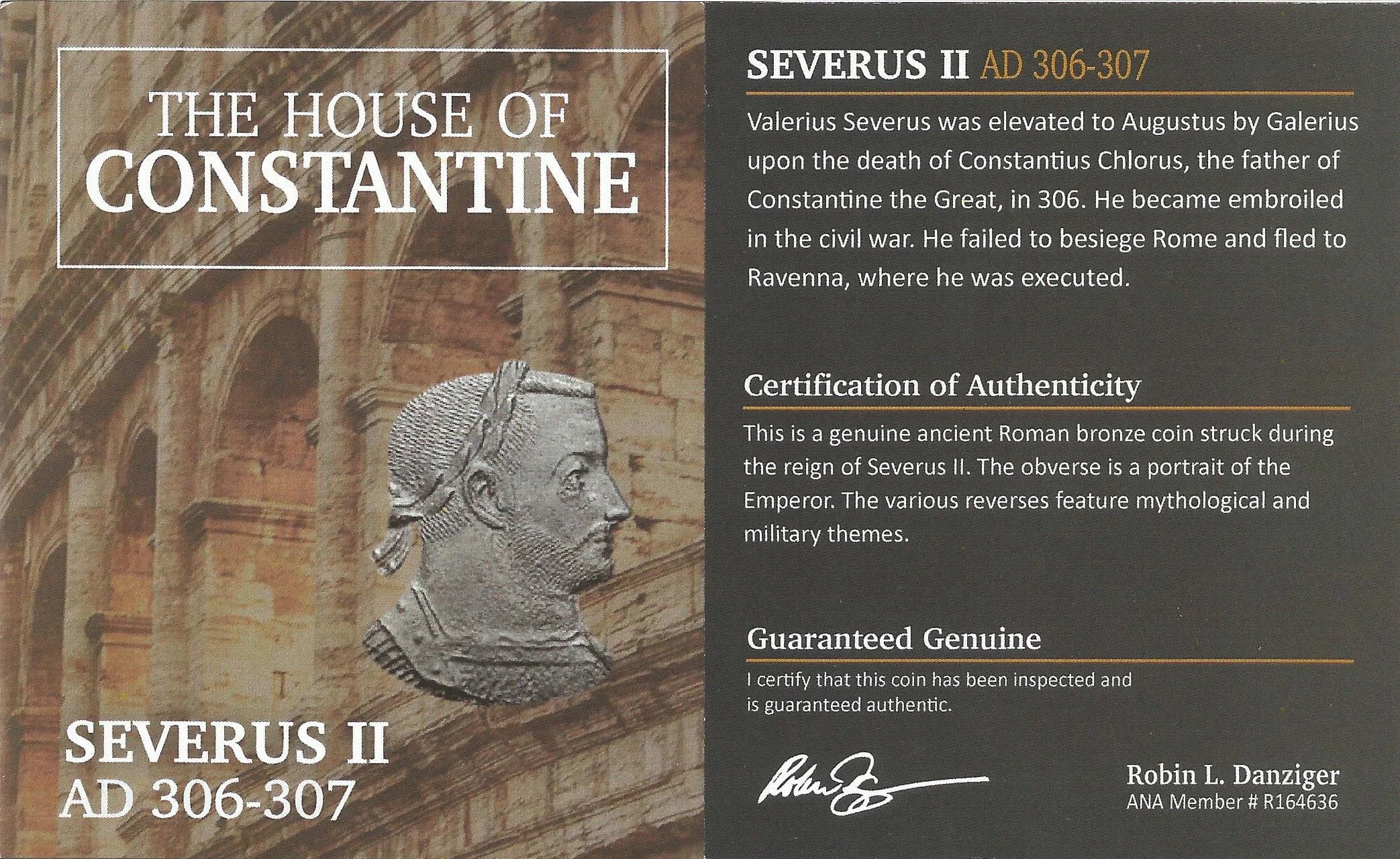 NGC-Certified Roman Coin: SEVERUS2ND(AE3), Grade CH-F - Image 2