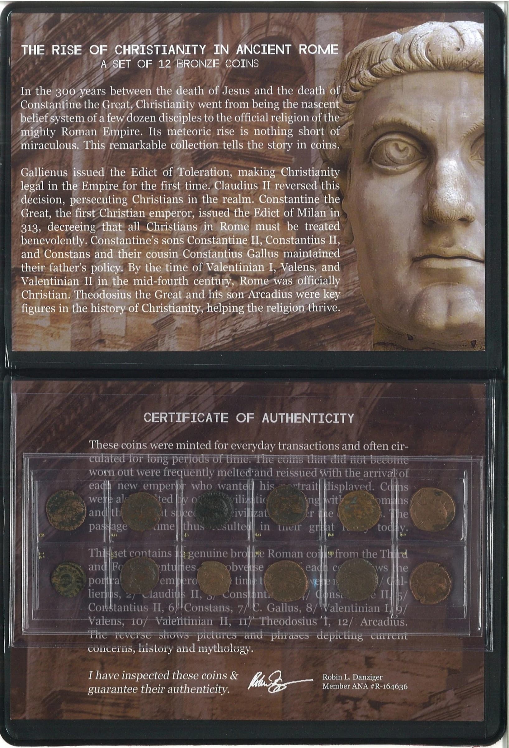 Rise of Christianity in Ancient Rome: 12 Bronze Coins - Image 2