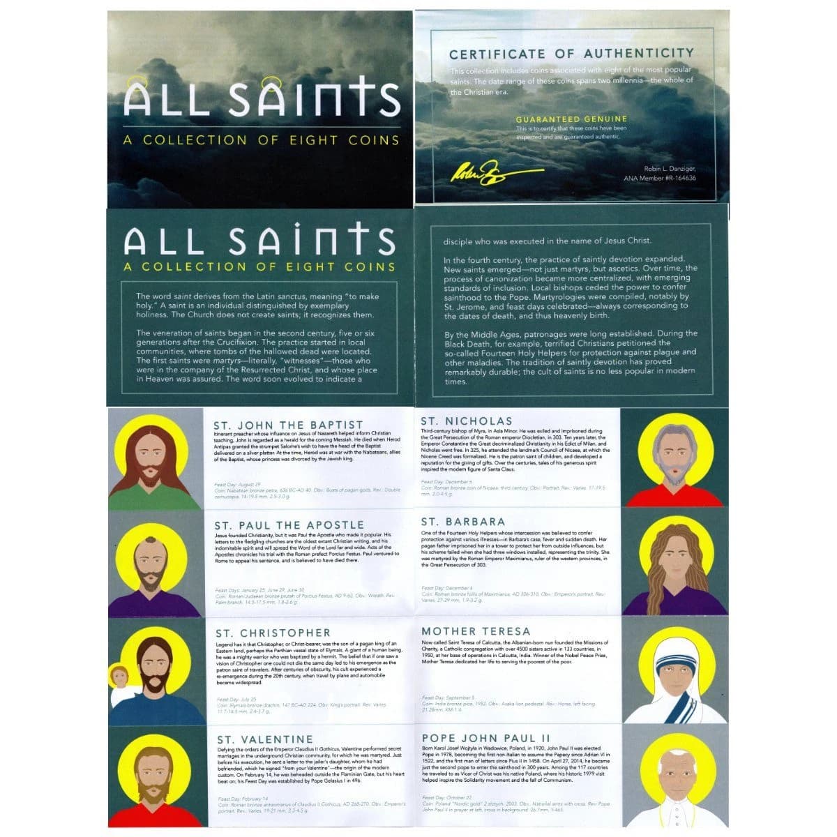 All Saints: A Collection of Eight Coins (Eight-Coin Box) - Image 3