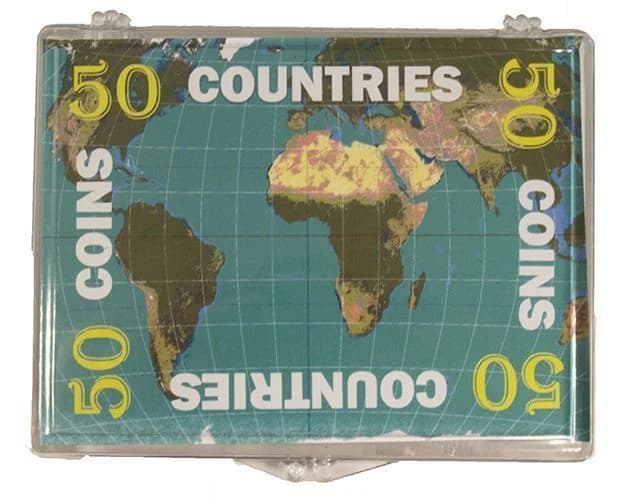 50 Different Coins from 50 Different Countries (Clear Box) - Image 4