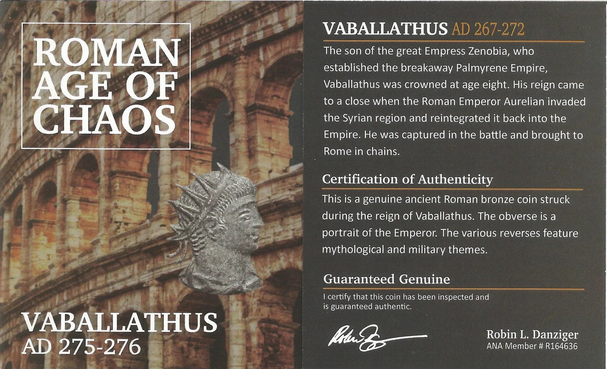 NGC-Certified Roman Coin: Vabalathus, BI ANT, Grade VF - Image 5