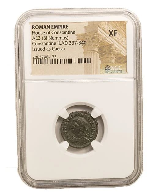 NGC-Certified Roman Coin: CONSTINE2ND(AE3/4), Grade XF - Image 2