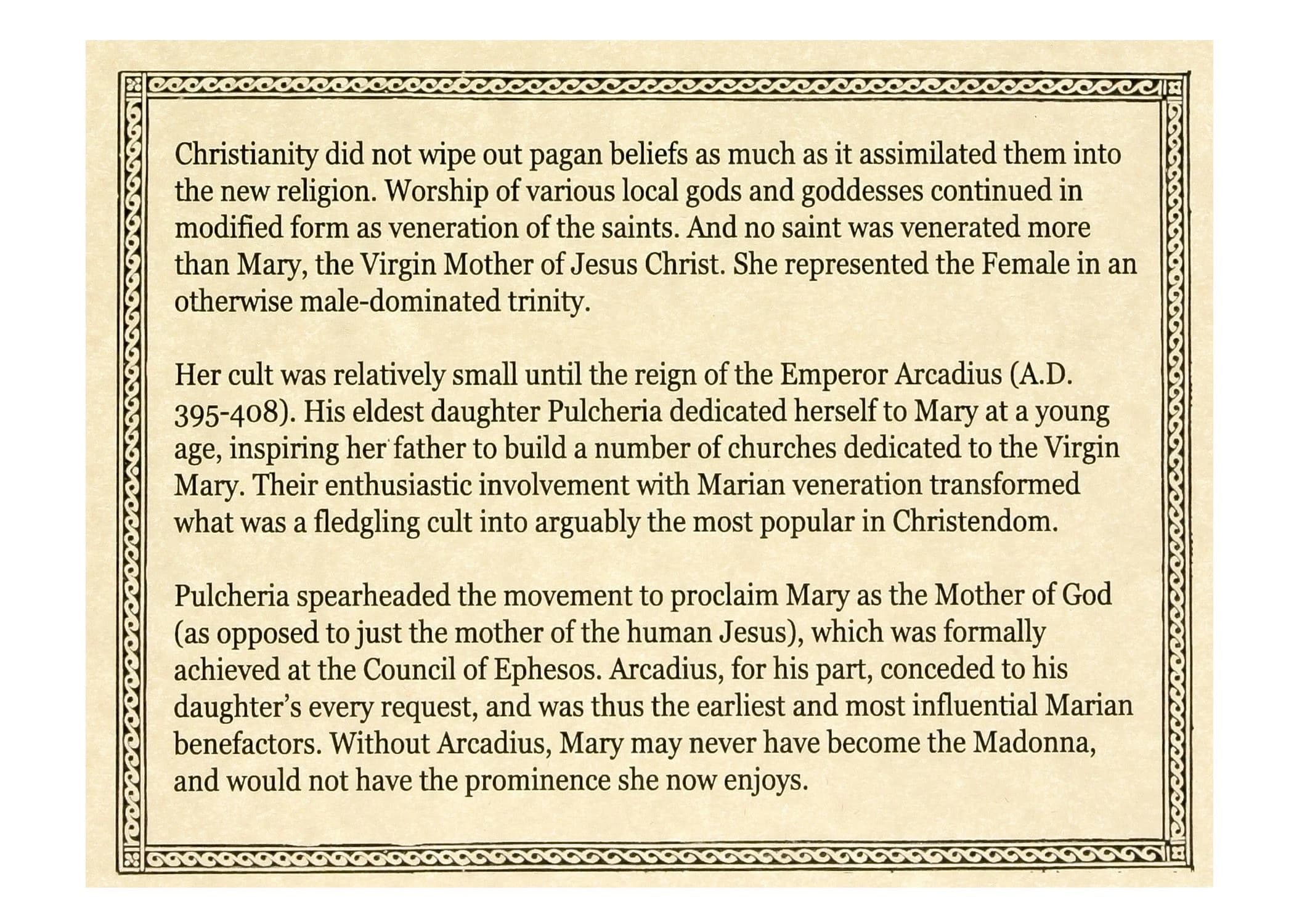 Virgin Mary Coin: Bronze Coin from the Reign of Emperor Arcadius (Clear Box) - Image 4