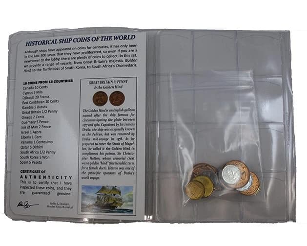 Historical Ship Coins From 16 Countries (C-U) - Image 3