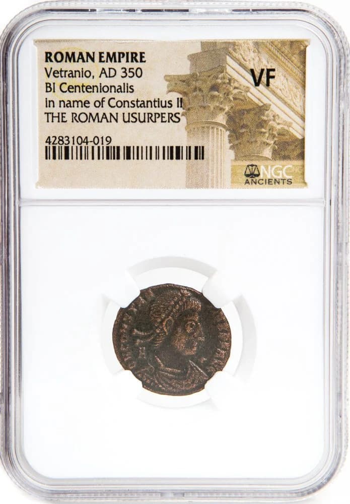 NGC-Certified Roman Coin: Vetranio, AE3, Grade VF - Image 2