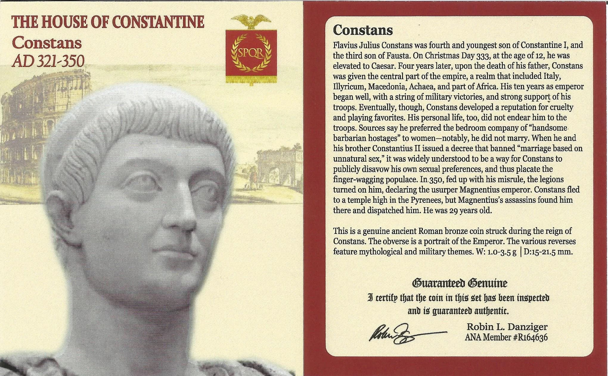 NGC-Certified Roman Coin: Constans, AE3/4, Grade VF - Image 4