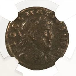 NGC-Certified Roman Coin: Delmatius, AE3/4, Grade F - Image 3