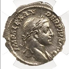 NGC-Certified Roman Coin: Severus Alexander, Denarius, Grade CH-XF - Image 2