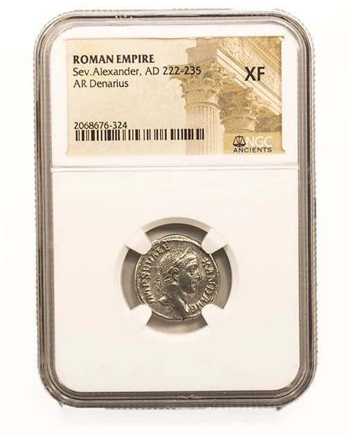 NGC-Certified Roman Coin: Severus Alexander, Denarius, Grade XF - Image 2
