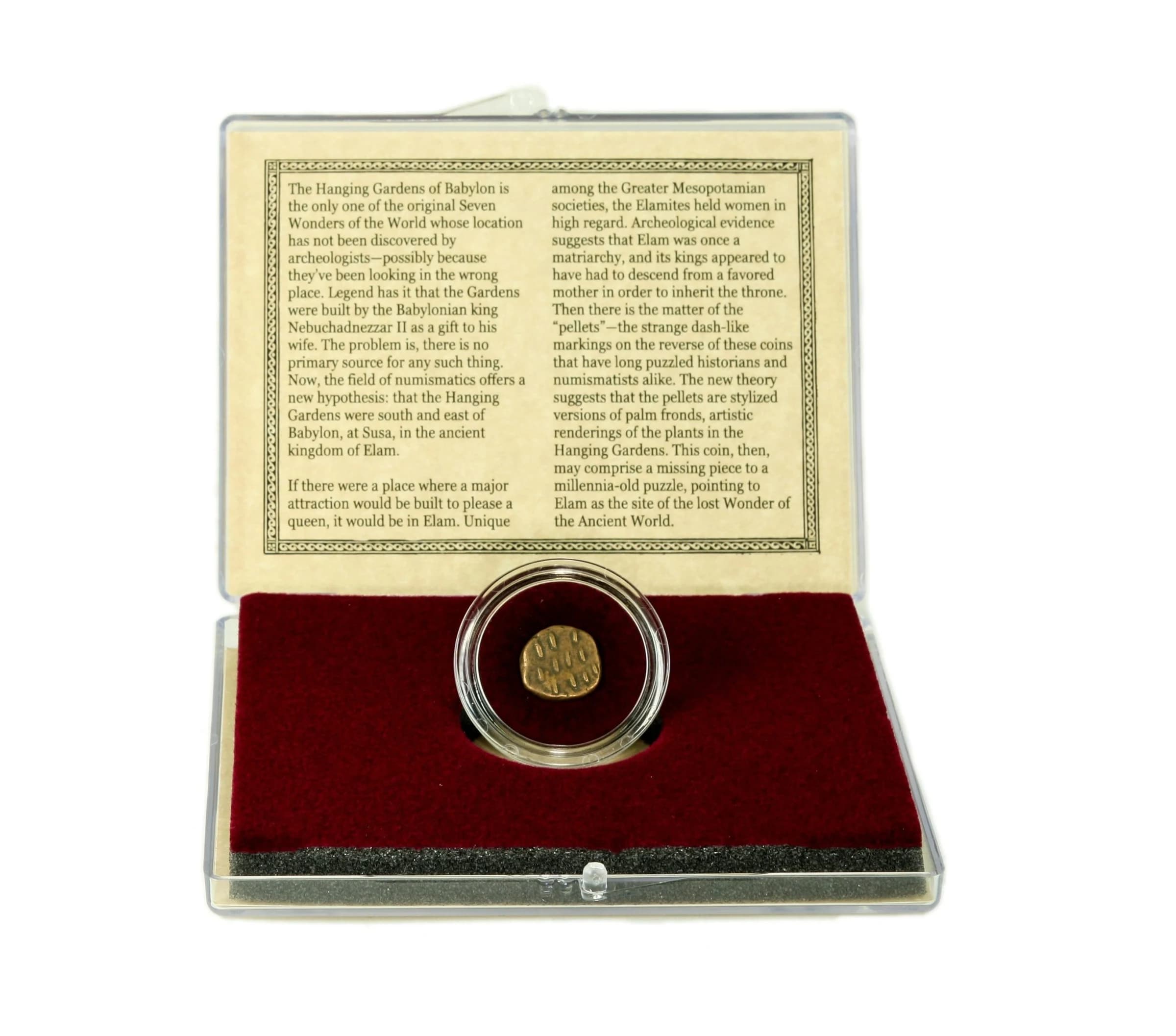 Lost Wonder of the Ancient World Coin of the Hanging Gardens of Babylon (Clear Box) - Image 2