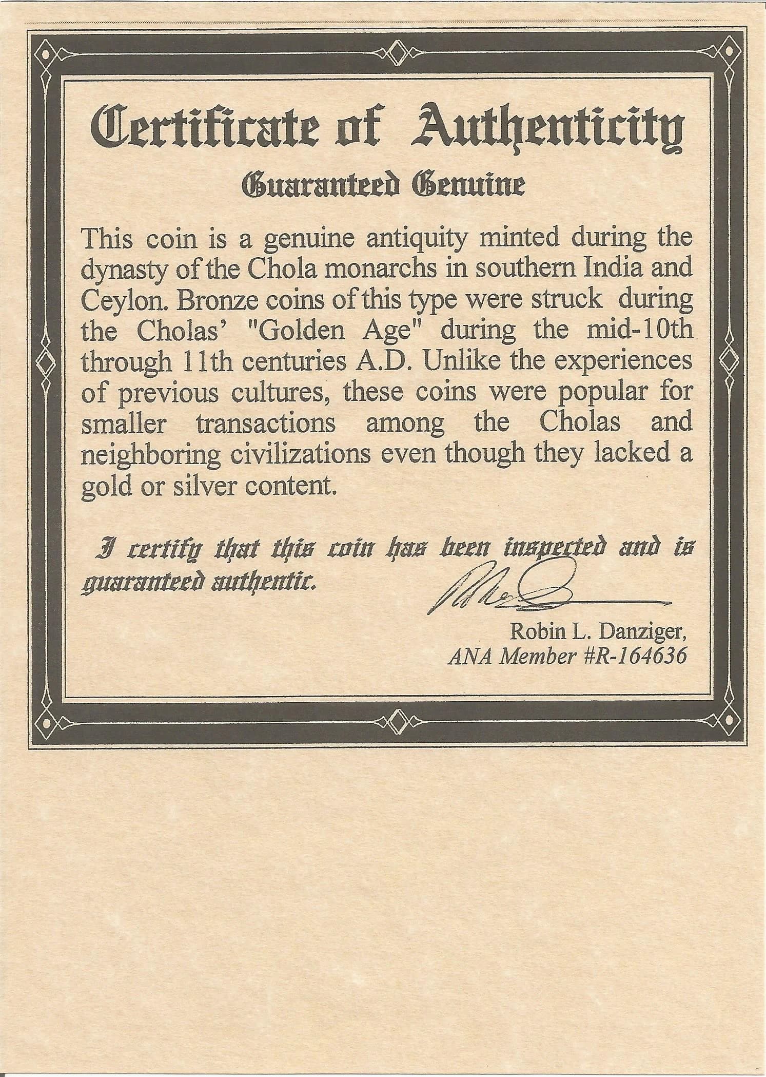 Chola Dynasty Coin (Album) - Image 4