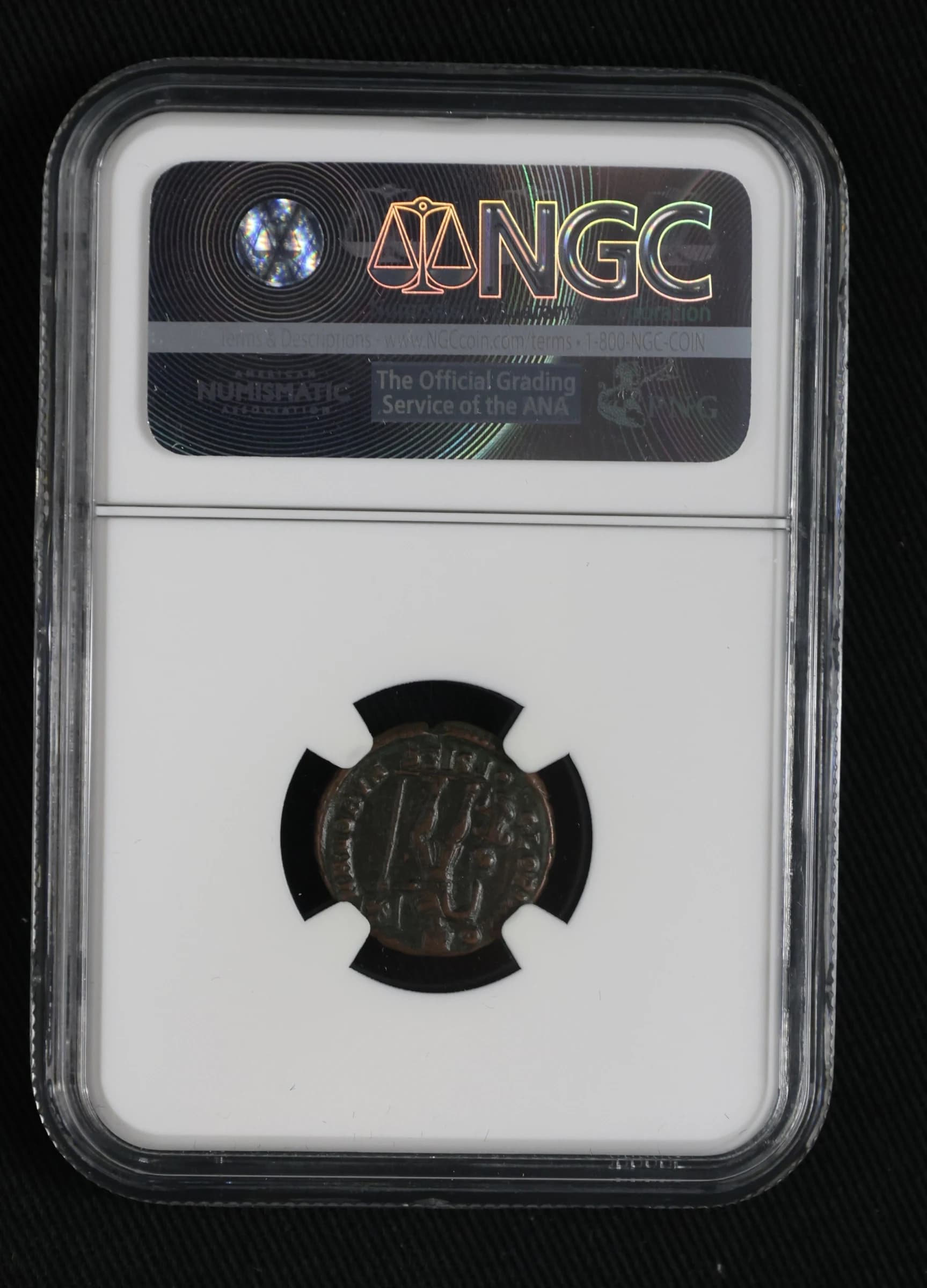 NGC-Certified Roman Coin: VALENTINIAN1ST(AE3), Grade CH-VF - Image 2
