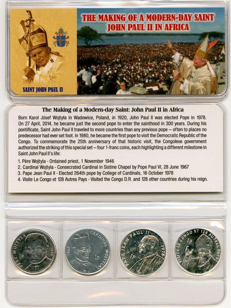 Saint John Paul II Four Coins of the Congo (Mini Album) - Image 2