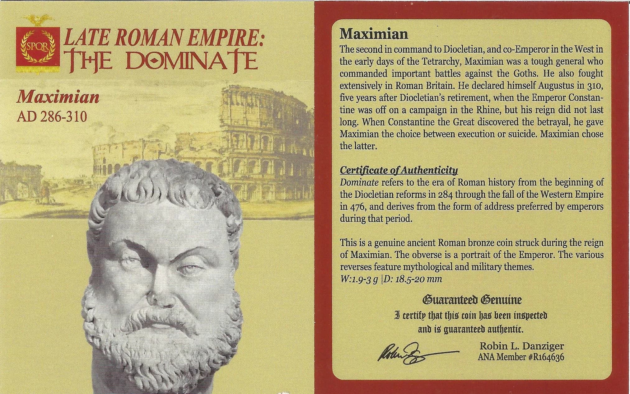 NGC-Certified Roman Coin: Maximian, ANT, Grade F - Image 2