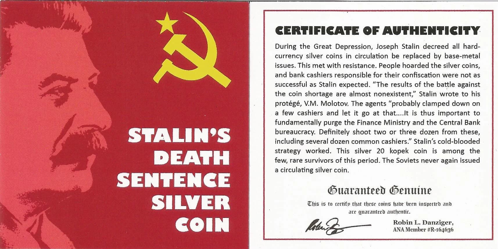 Stalin's Death Sentence Silver Coin (Mini Album) - Image 4