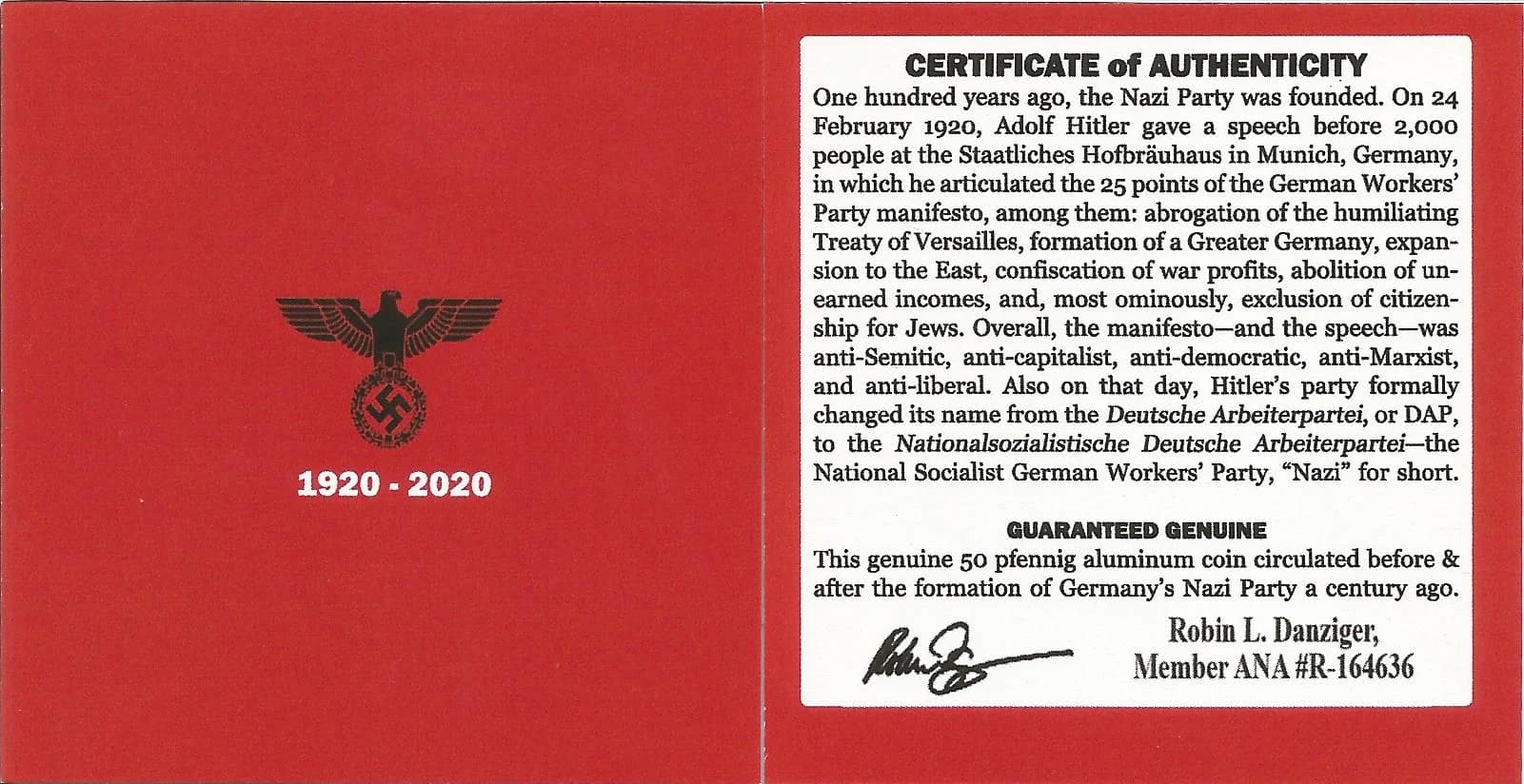 Nazi Party, 1920-2020 (Mini Album) - Image 4