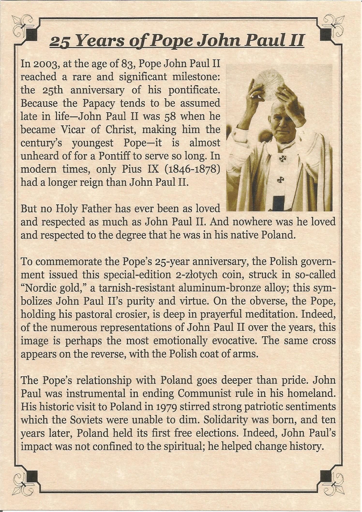 Pope John Paul II 25-Year Anniversary (Album) - Image 3