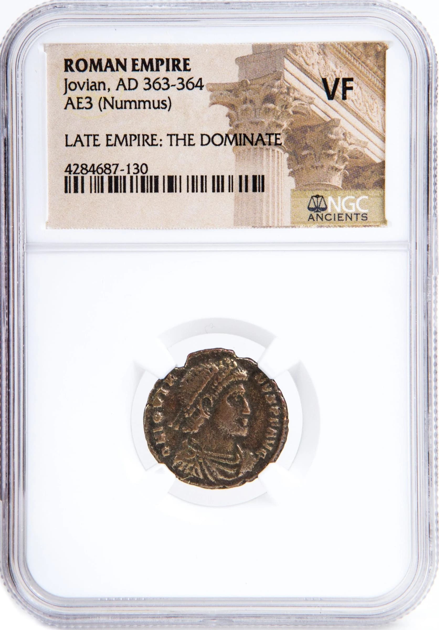 NGC-Certified Roman Coin: Jovian, AE3, Grade VF - Image 2