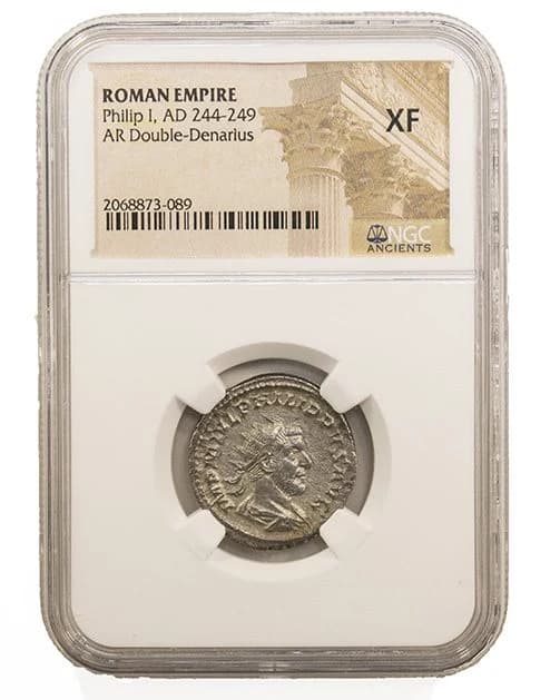 NGC-Certified Roman Coin: PHILIP1ST(AR), Grade XF - Image 2
