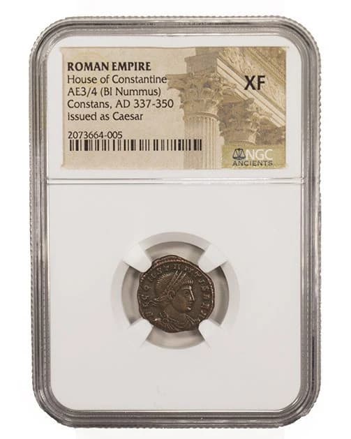 NGC-Certified Roman Coin: Constans, AE3/4, Grade XF - Image 2