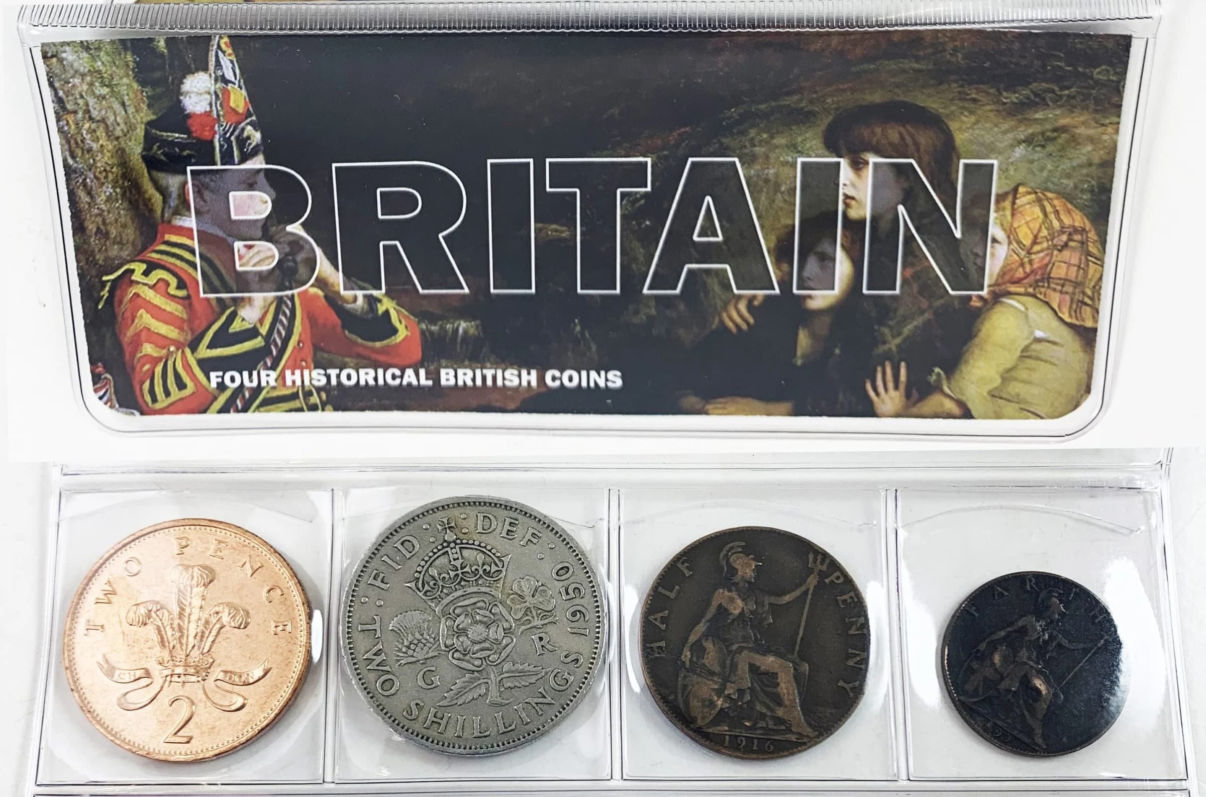 Britain: Four Historical British Coins (mini) - Image 2