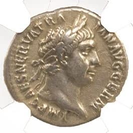 NGC-Certified Roman Coin: Trajan, Denarius, Grade VF - Image 3
