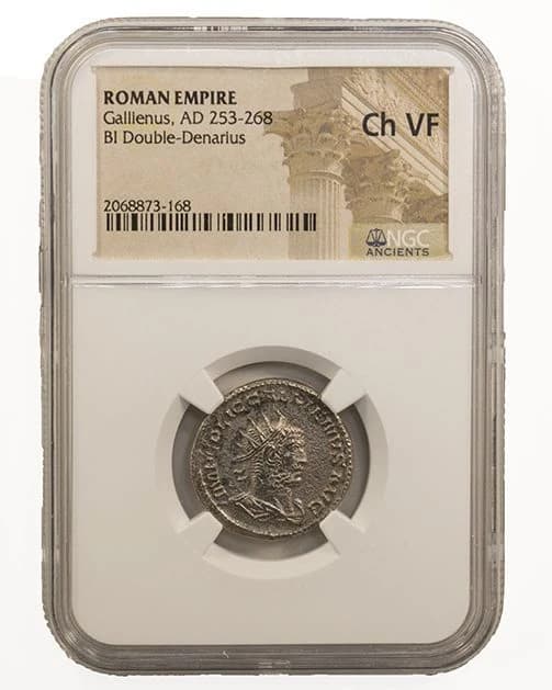 NGC-Certified Roman Coin: Gallienus, Ag ANT, Grade VF - Image 2