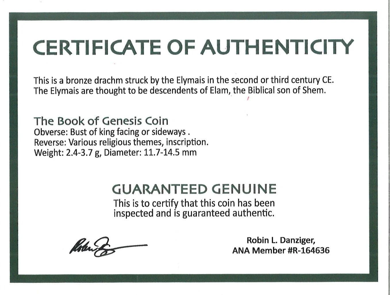 Book of Genesis Coin: Nation of Elam, Son of Shem (Clear Box) - Image 5