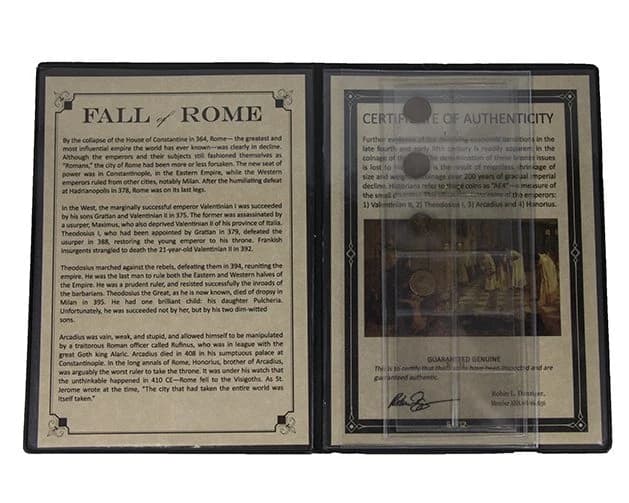 Fall of Rome: Four "AE4" Coins of the Late Roman Empire (Album) - Image 2