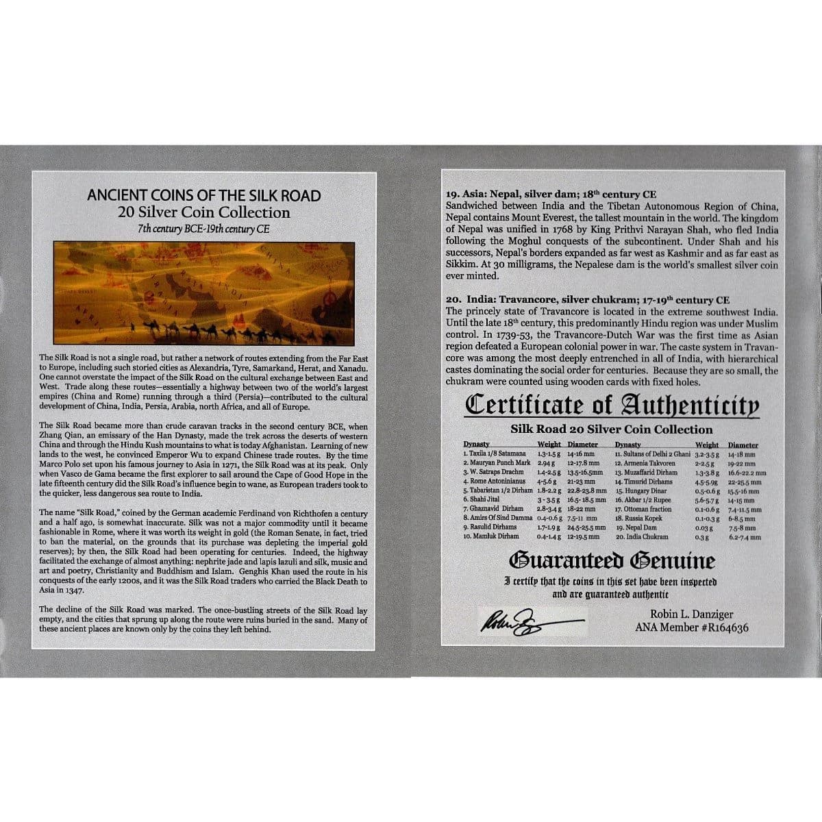 Ancient Coins of the Silk Road (Twenty-Coin Boxed Set) - Image 3