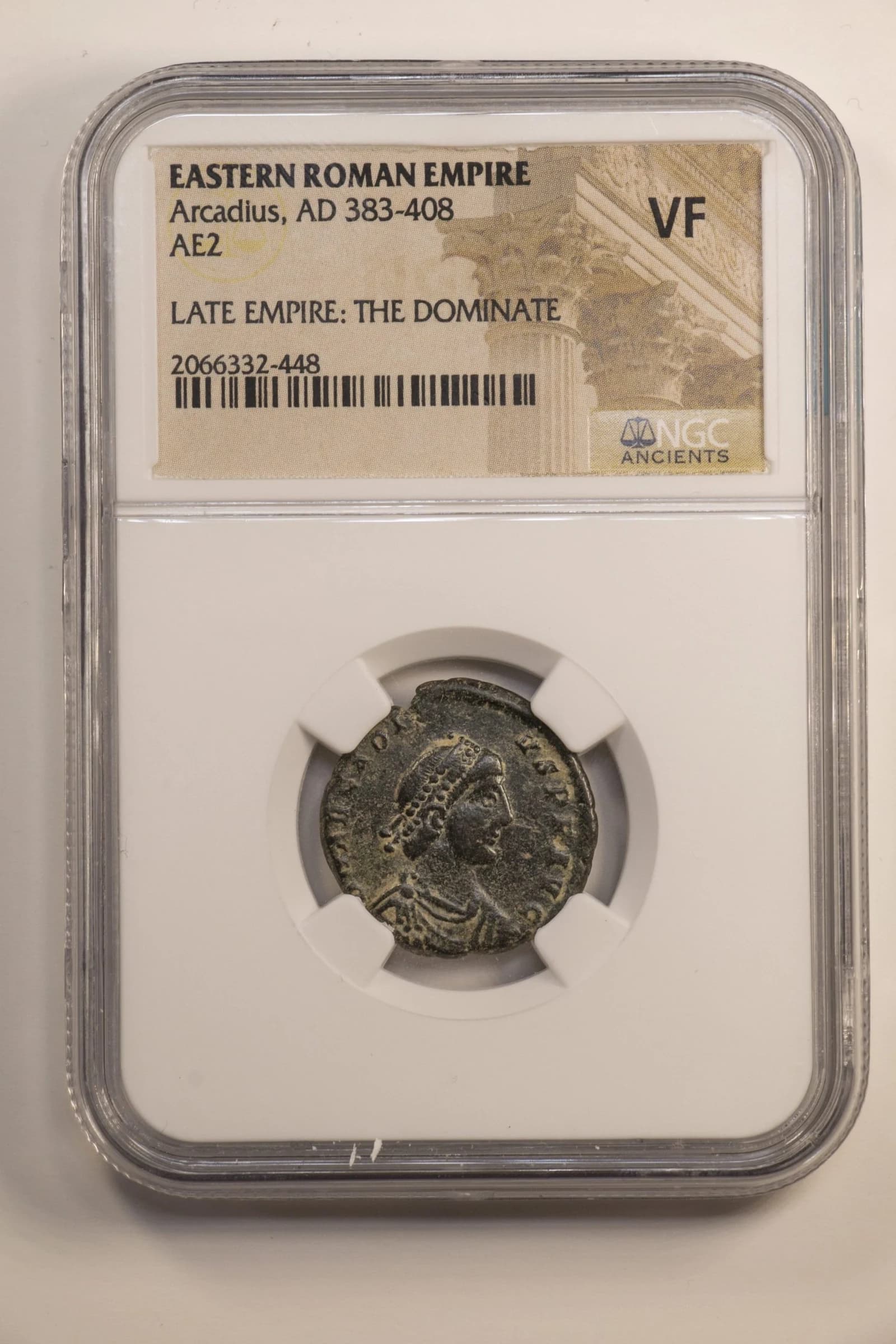 NGC-Certified Roman Coin: Arcadius, AE2, Grade VF - Image 2