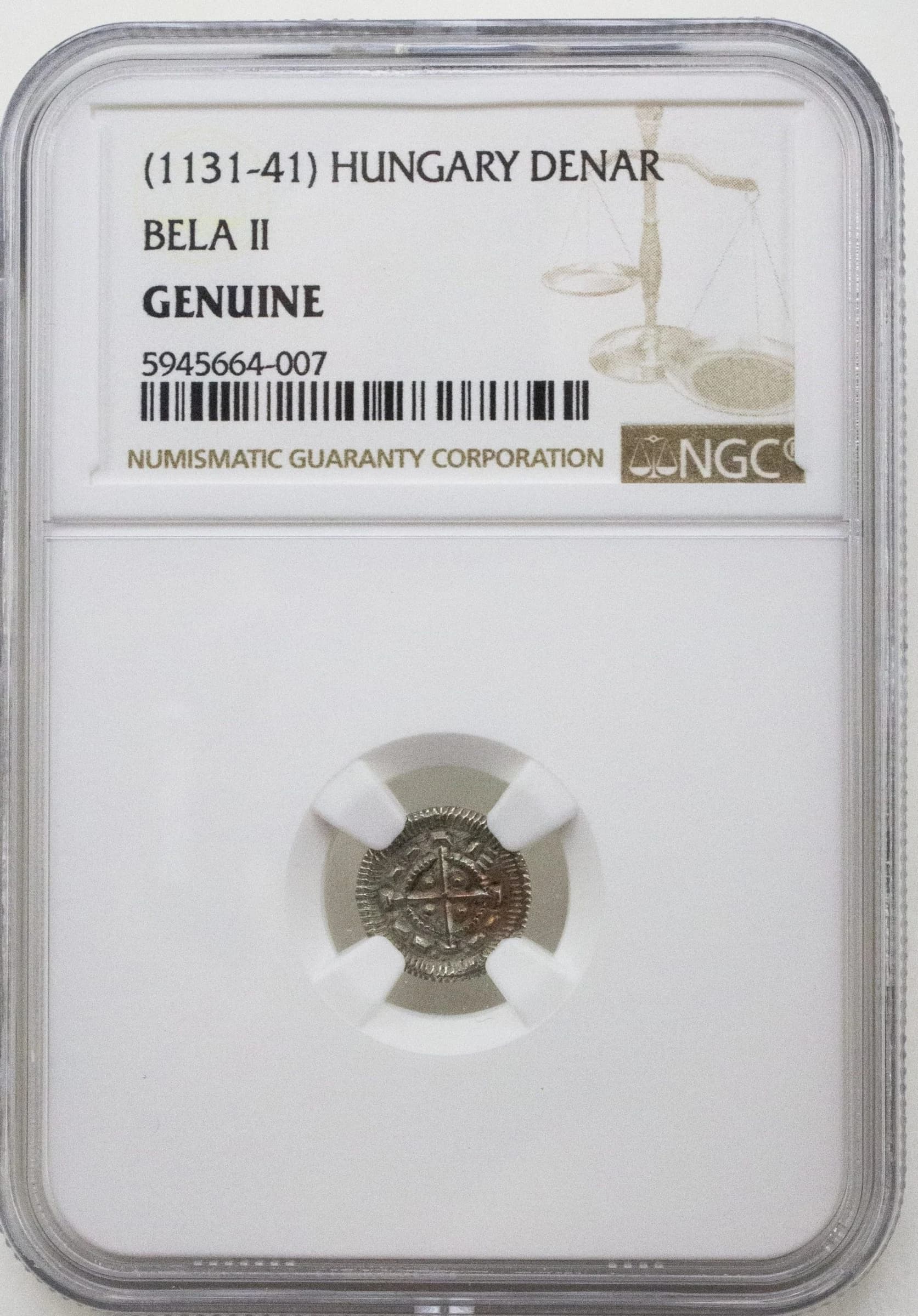 NGC-Certified Roman Coin: Bela II, Revenge of the Blind King, 30, Grade NG - Image 2