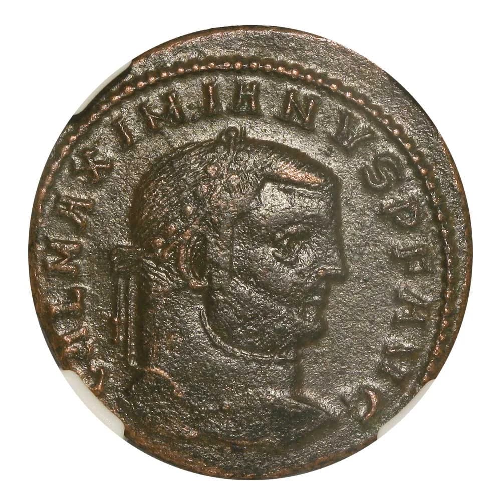 NGC-Certified Roman Coin: Galerius, AE1, Grade VF - Image 3