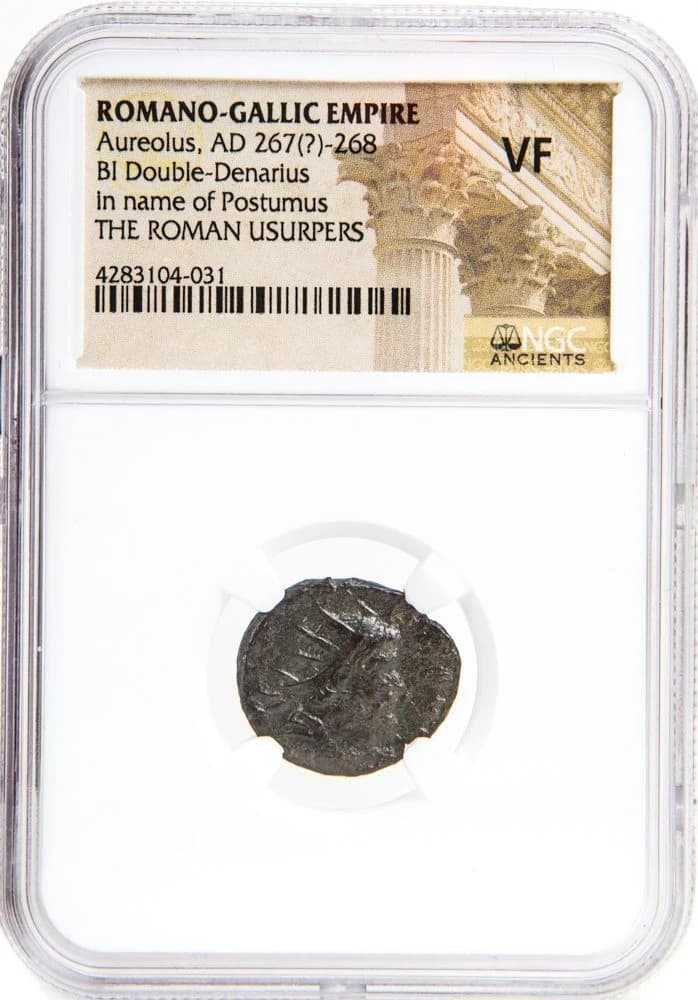 NGC-Certified Roman Coin: AUREOLUS(POST)(ANT), Grade VF - Image 2