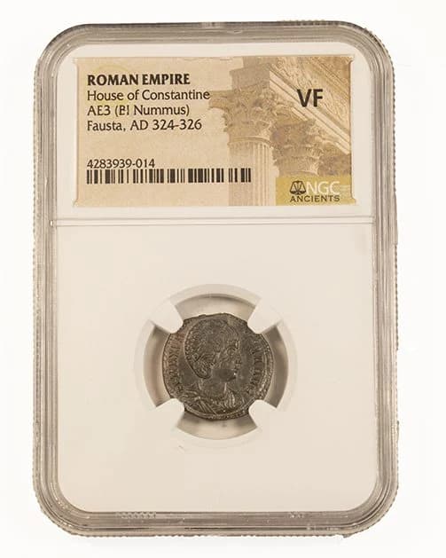 NGC-Certified Roman Coin: Fausta, AE3, Grade VF - Image 2