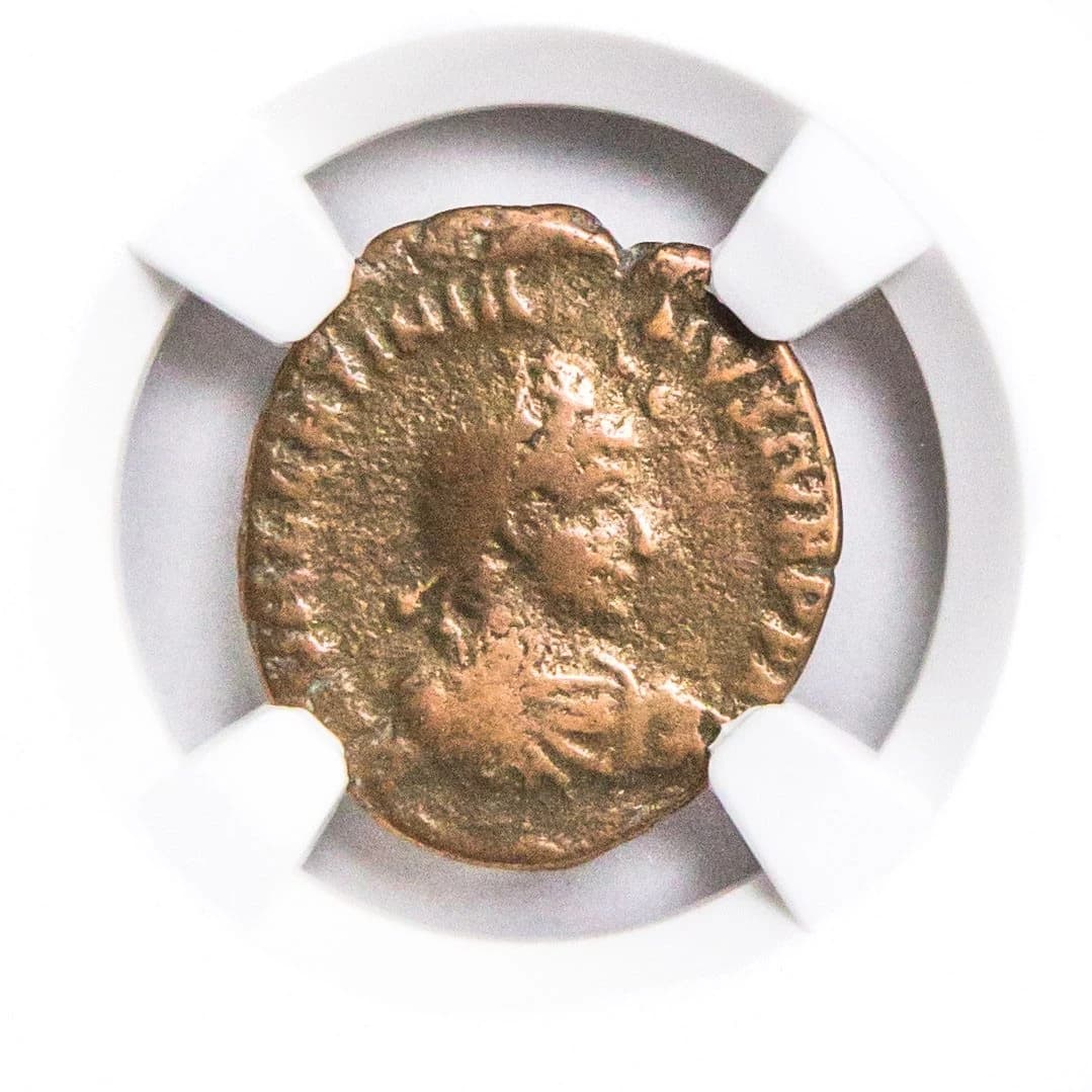NGC-Certified Roman Coin: VALENTINIAN2ND(AE4), Grade F - Image 2