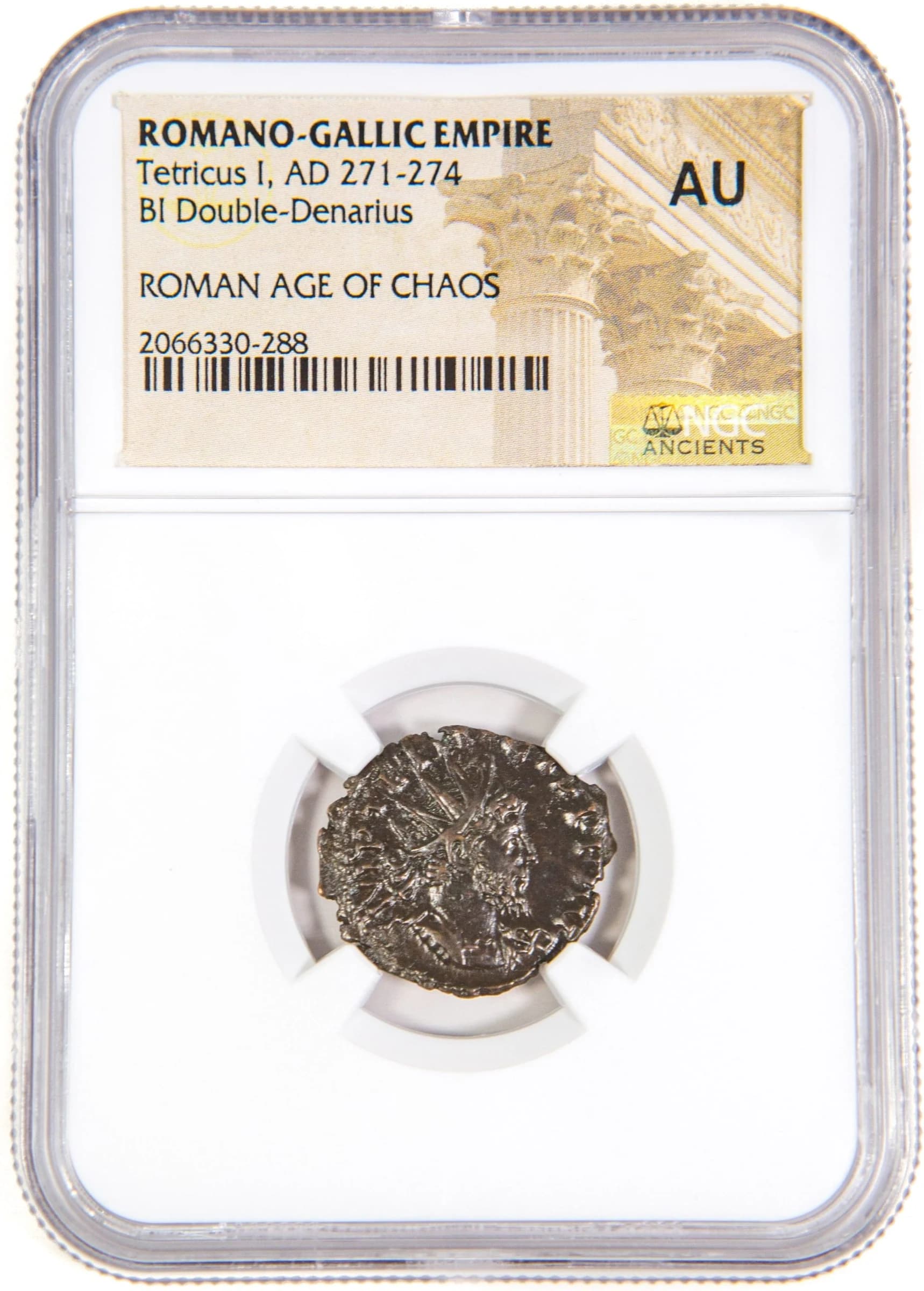 NGC-Certified Roman Coin: TETRICUS1ST(ANT), Grade AU - Image 2