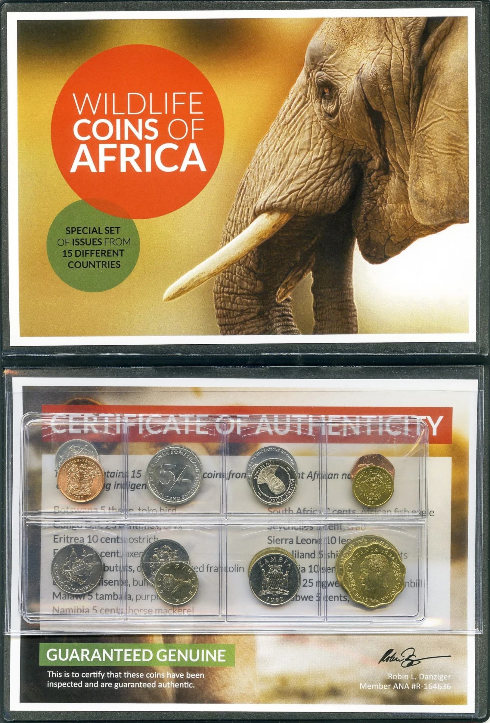 Wildlife Coins of Africa: Legal Tender of 15 Different African Nations (Album) - Image 2