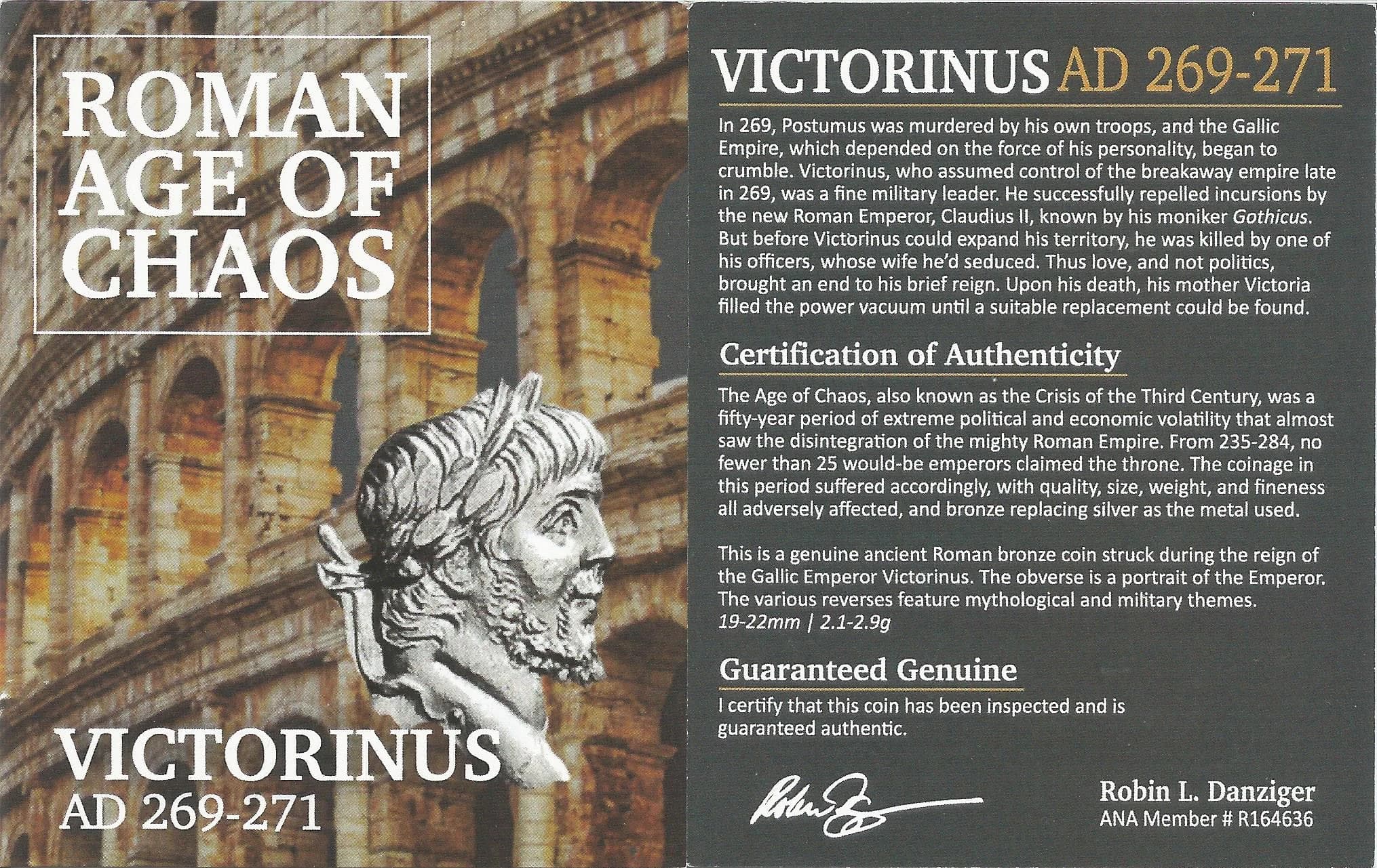 NGC-Certified Roman Coin: Victorinus, ANT, Grade CH-AU - Image 4