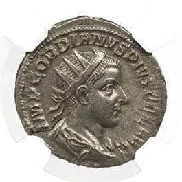 NGC-Certified Roman Coin: GORDIAN3RD(AR)(ANT), Grade AU - Image 3