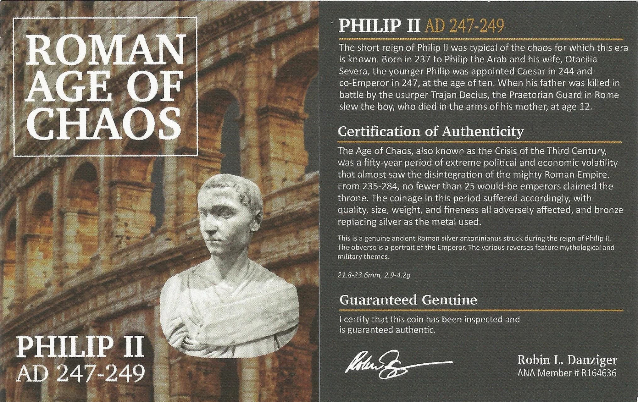 NGC-Certified Roman Coin: PHILIP2ND(AR), Grade XF - Image 4